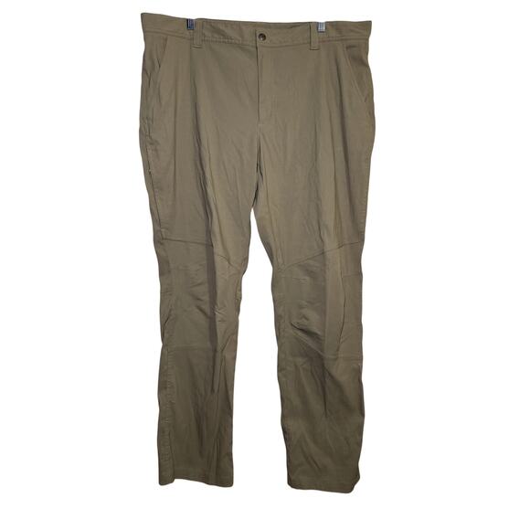 Columbia omni shield advanced repellency nylon tan pants mens 40 gorpcore hiking - Picture 1 of 10